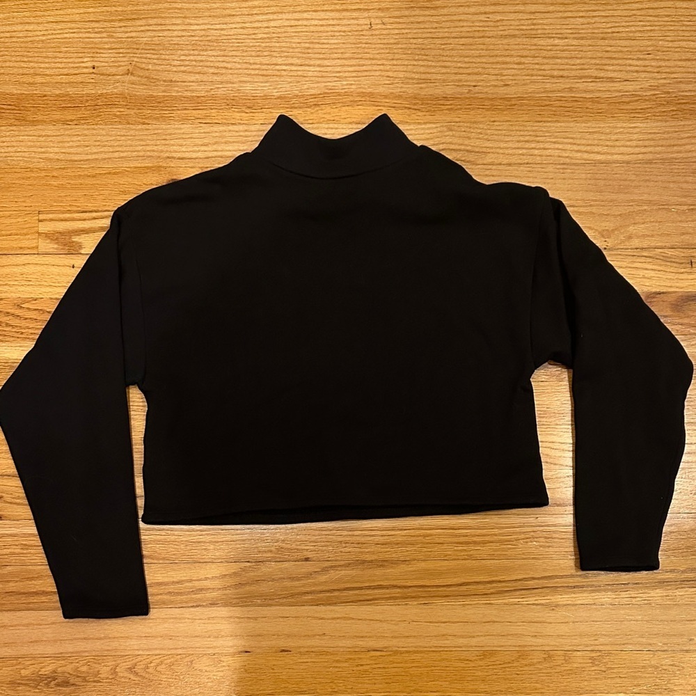 Express Black Long Sleeve Mock Neck Sweater - Picture 3 of 3